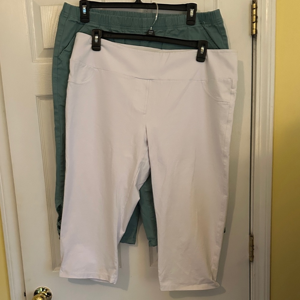 Women's Capri Pants, 2 pair, size 2X
